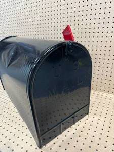 lot 60 image: ARCHITECTURAL MAILBOXES Stanley Black, Extra Large, Steel, Post Mount Mailbox