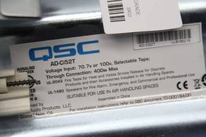 lot 86 image: PAIR of QSC AD-Ci52T 2-Way 70V Pro Audio In-Ceiling Installation Loudspeakers  Speakers
