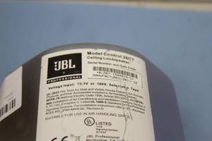 lot 87 image: PAIR of JBL Professional Series Control 26CT In-Ceiling Loudspeakers  Speakers