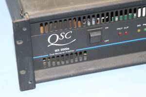lot 90 image: QSC MX 2000a High Power Low-Profile Professional  Commercial-Grade Audio Amplifier