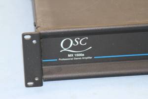 lot 113 image: QSC MX 1500a High Power Low-Profile Professional  Commercial Audio Amplifier