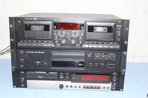 lot 134 image: Lot of Tascam Professional Audio Video Equipment - CD Recorder Player & Cassette Unit