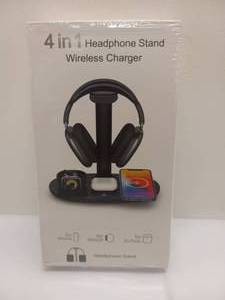 NEW 4-IN-1 HEADPHONE STAND WIRELESS CHARGER