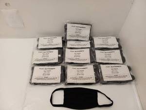 50 NEW BLACK COTTON FACE MASK