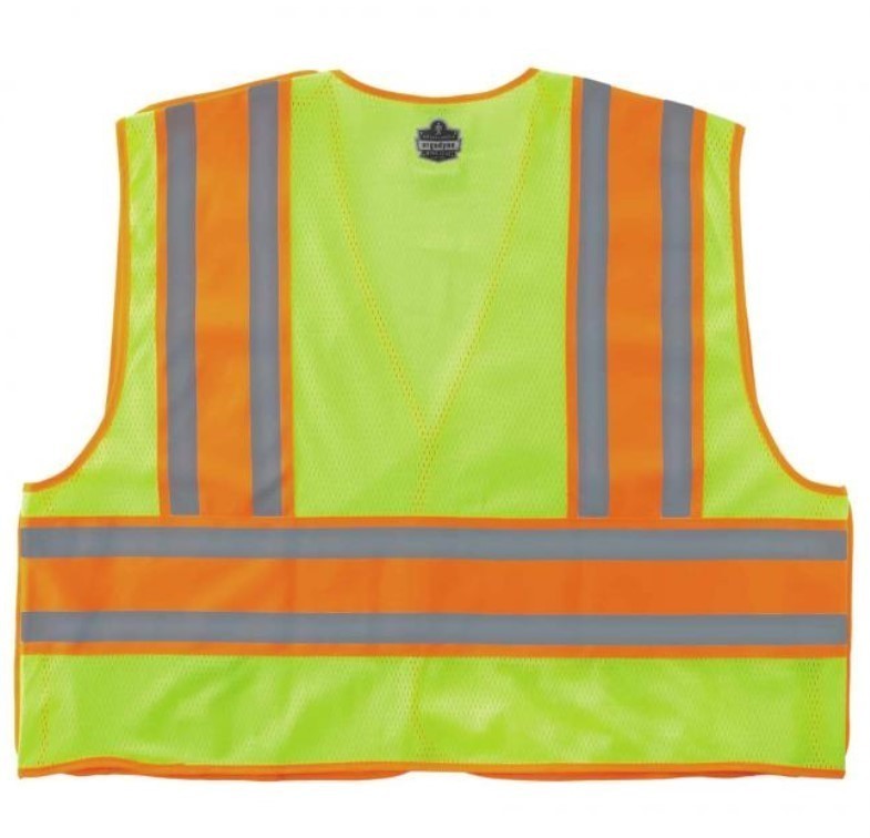 lot 852 image: NEW GloWear 8245PSV Hi-Vis Public Safety Vest - Type P, Class 2 - Lime 2XL3XL