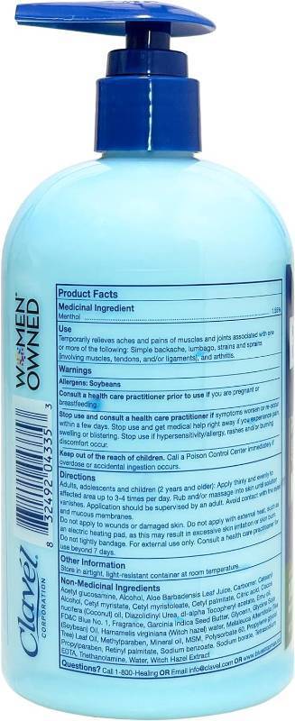 lot 282 image: NEW Blue Stop Max Muscle & Joint Relief Gel Fast-Acting Sore Muscle, Back & Neck Relief Cream - 16 Oz Pump Bottle