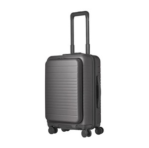 lot 182 image: NEW Members Mark Hardside Carry-on Pro Spinner Suitcase With USB - Gray