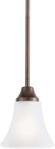 lot 186 image: Sea Gull 61806EN-827 Holman Pendant, 1-Light 9 Watts, Bell Metal Bronze