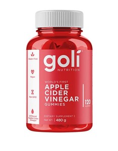 lot 190 image: NEW Goli Apple Cider Vinegar Gummies (120 ct.)