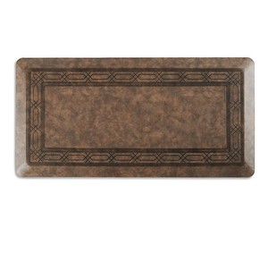 lot 133 image: NEW Members Mark Comfort Pro Anti-Fatigue Kitchen Mat, 20 x 39 - Classic Border Espresso
