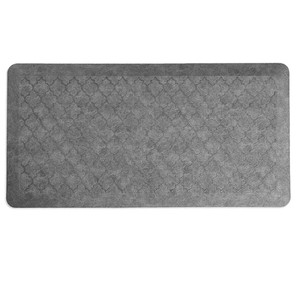 lot 136 image: NEW Members Mark Comfort Pro Anti-Fatigue Kitchen Mat, 20 x 39 - Grey Trellis
