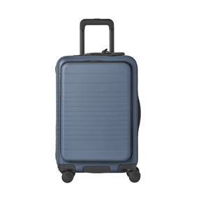 lot 205 image: NEW Members Mark Hardside Carry-on Pro Spinner Suitcase With USB - BLUE