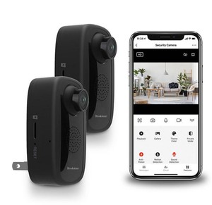 lot 209 image: NEW Brookstone Security Wi-Fi Camera, 2-pack