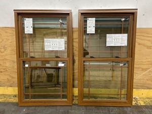 lot 1 image: SIMONTON Lot of 2- 6500 Series Double Hung Windows