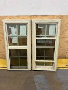 lot 52 image: SIMONTON Lot of 2- 6500 Series Double Hung Windows
