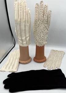 lot 31 image: Leather Gloves Vintage Lot of 3