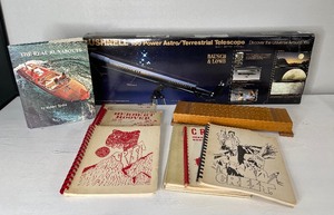 lot 73 image: California Yearbooks, Cribbage Board Telescope Lot