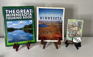 lot 97 image: Lot of 3 Books The Great Minnesota Touring Book, Great River Road, Landscapes of MN