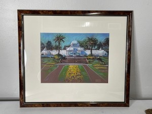 lot 35 image: Donald Maier Pastel Conservatory San Francisco 19 x 16.5