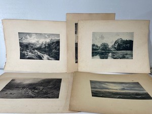 lot 102 image: Lot of 5 Vintage Black and White Prints