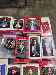 lot 72 image: Assortment of Holiday Barbie Ornaments