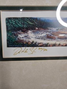 lot 182 image: David A Sipple signed lithograph Smokey Afternoon N.Carolina