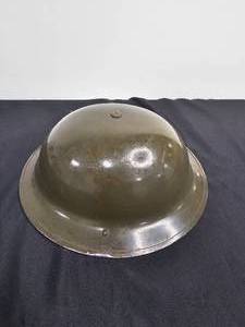 lot 161 image: Vintage MKII Brodie Military Helmet with Liner