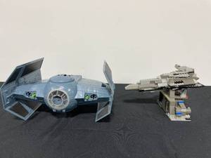 lot 247 image: Star Wars Collector Toys - Lego Ship and 1997 Darth Vader Tie Fighter with Pilot
