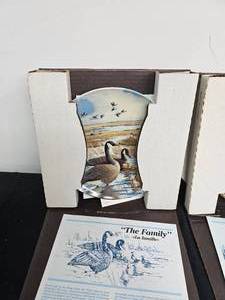 lot 146 image: Set of 2 Bradford Exchange Geese Plates, 1 W.S. George Secret Heights Plate w Boxes & Certificates and 3 Musical Production Edwin Knowles Plates with Certificates But No Boxes