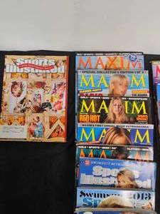lot 273 image: Sports Illustrated Magazines Years 2013 and Maxim Magazines 2003-2004