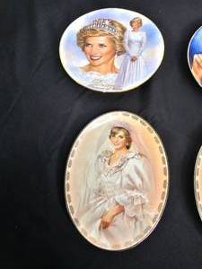 lot 218 image: Four Princess Diana Collector Plates