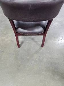 lot 62 image: Regency Burgandy Ivy League Captains Chair 31 in Tall