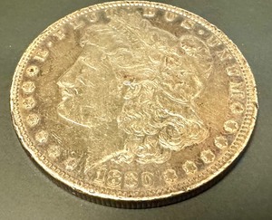 lot 10 image: 1880- O United States Morgan Silver Dollar Coin