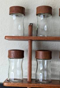 lot 57 image: Digsmed Danish Teak Hanging Spice Rack