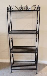 lot 64 image: Decorative Iron Bookshelf
