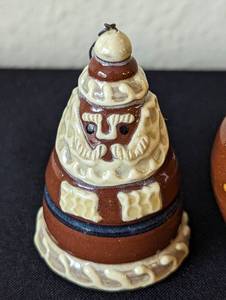 lot 94 image: Paint of Miniature Karen Cahill Redware Ornaments