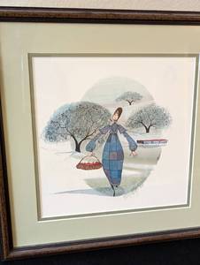 lot 113 image: Pair of Framed Buckley Moss Prints