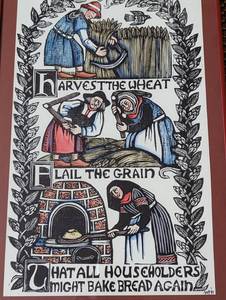lot 170 image: Framed Harvest Print by Mary Azarian
