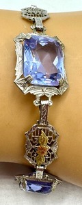 lot 12B image: Antique Art Deco Filigree Bracelet