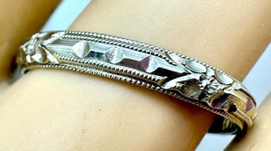 lot 35A image: Vintage 1933 18k White Gold Wedding Band