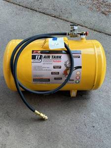 lot 12 image: Performance Tool (W10011) Hi-viz 11-Gallon Horizontal Portable Air Tank with Tire Air Chuck