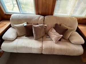 lot 8 image: Very Nice Reclining Couch (86 Wide) ($800 MSRP) - Bring Help to Move