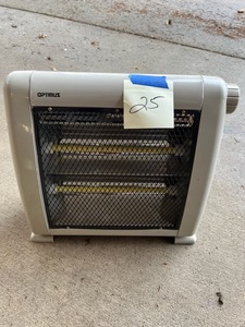 lot 25 image: Optimus Model H-5210 Electric Heater in working condition
