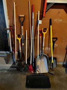 lot 49 image: Huge Assortment of Yard and Garden Tools