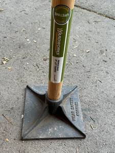 lot 53 image: Yard Works 8 x 8 Yard Tamper