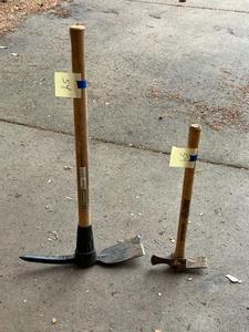 lot 54 image: Yard Works 5lbs. Pick Mattock & Groundbreakers Mattock Axe