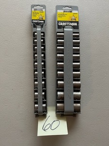 lot 60 image: Vintage Craftsman Metric Socket Set Lot