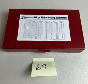 lot 69 image: Performance Tool W5203 Metric O-Ring Assortment with Case