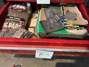 lot 83 image: Sandpaper and Steel Wool Lot
