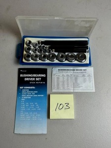 lot 103 image: Pittsburgh BushingBearing Driver Set in Nice Condition